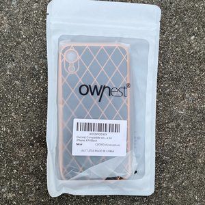 Ownest Compatible With For iPhone XR Black Lightweight Fashion Case